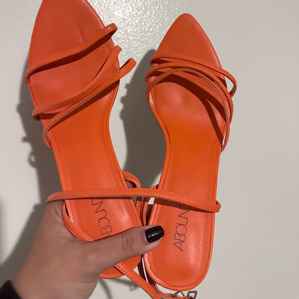 ABOUND Orange Strappy Heels